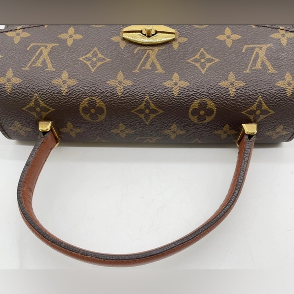Louis Vuitton Brown and Gold Monogram Satchel malesherbes